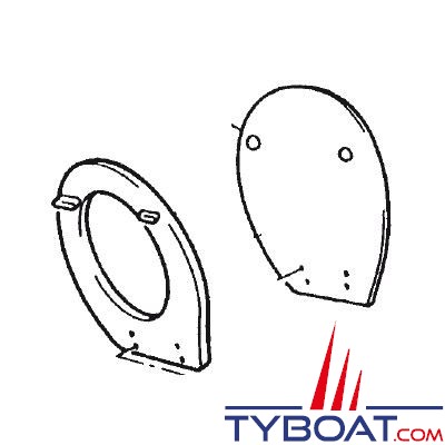 Jabsco - Abattant WC pour toilette régular modèle 29120/37010/37245