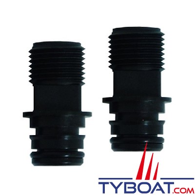 Jabsco - Kit 2 raccords droits 30649-1000 - 1/2