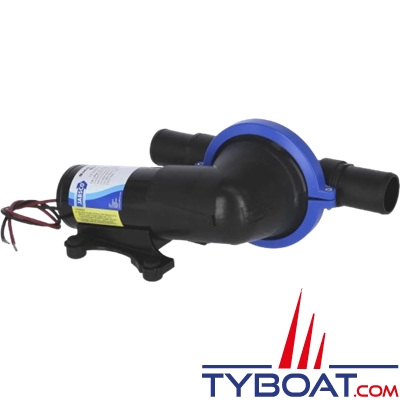 Jabsco - Pompe à membrane pour eaux noires - 50890-1000 - 16 L/min. - tuyau Ø38 mm - 12 Volts