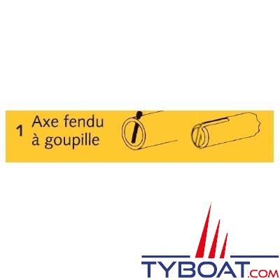 Jabsco - Turbine 18653-0001 Ø int 12mm/axe fendu à goupille/10 pales/Ø turbine 2