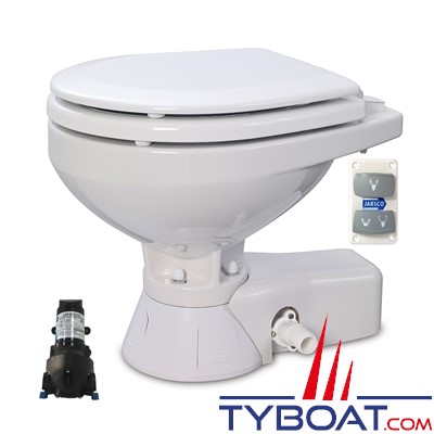Jabsco - WC électrique Quiet Flush 37245-4094 avec pompe 24V grande cuvette