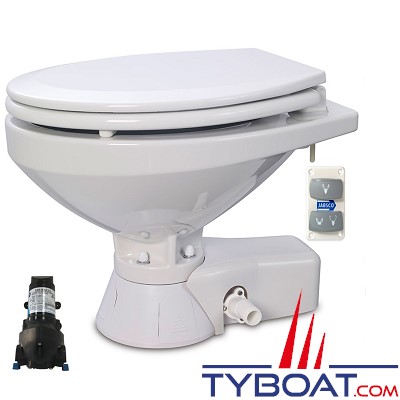 JABSCO - WC électriques Quiet Flush avec pompe 12 Volts - 37245-4092