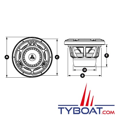 JL Audio - Subwoofer marin série M3 - 10