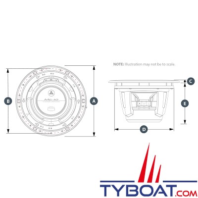 JL Audio - Subwoofer marin série M6 - 10