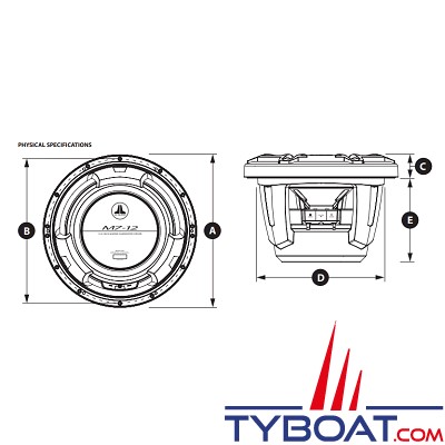 JL Audio - Subwoofer marin série M7 - 12