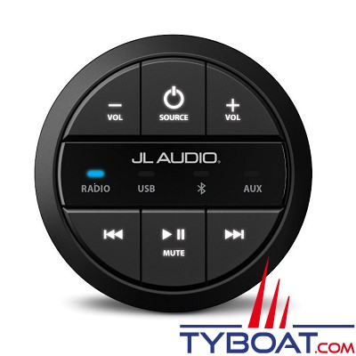 JL Audio - Télécommande ronde filaire pour postes stéréo de la gamme MediaMaster