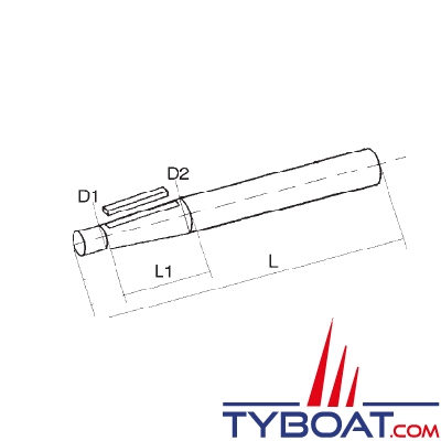 Ligne d'arbre Ø22mm L1250mm