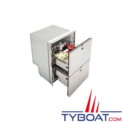 Indel Marine - Congélateur à 2 tiroirs inox 95 + 65L - Drawer DR160 Inox - 12/24 Volts