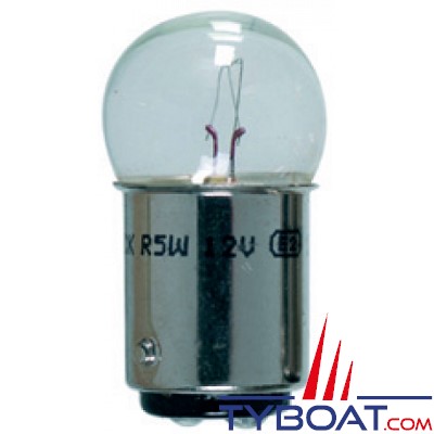 Ampoule B15D 12 Volts 25 Watts sphérique - par 10 pièces