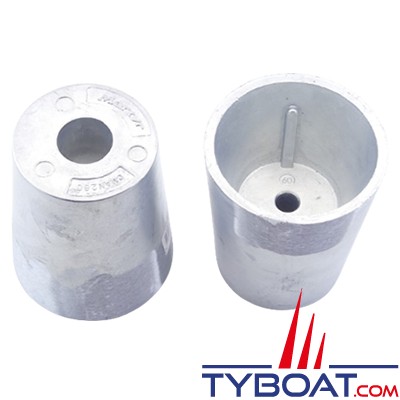 Anode d'arbre embout conique à clavette - Ø 60 mm