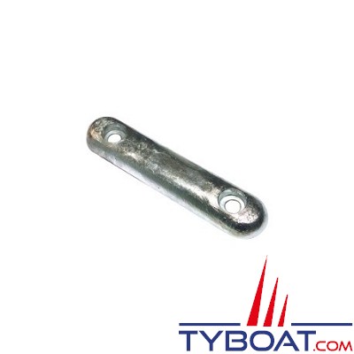 Anode à boulonner environ 3 Kg - Entraxe 200 mm - zinc 