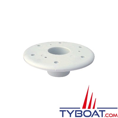 Embase pour pied de table escamotable - à encastrer - Ø190mm h=100mm