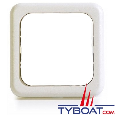 Enjoliveur simple blanc 60x60mm