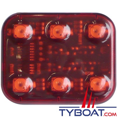 Feu de balisage Maxi - rouge - 12/24 volts