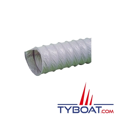 Gaine d'aération PVC grise extensible - Ø 76mm - Longueur 0.20 à 6 mètres