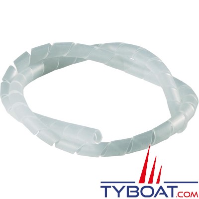 Gaine spiralée transparente - Ø faisceau 10 à 40 mm - couronne de 25 m