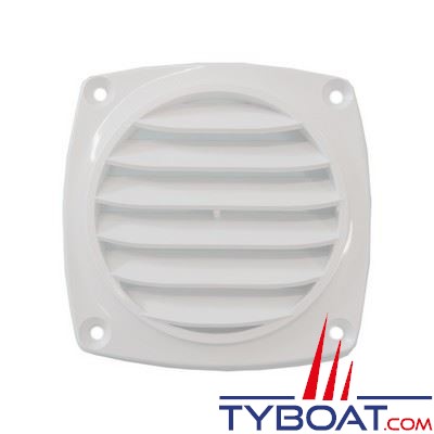 Grille de ventilation en ABS couleur blanc 94 x 94 mm - 1 unité