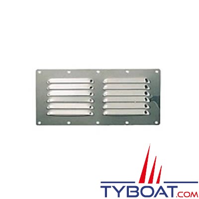 Grille de ventilation inox 316 dimensions 115 x 230mm - à l'unité