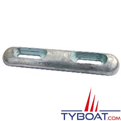 Anode à boulonner 455mm x 90mm - Zinc -  7Kg