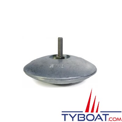 Anode rosace double Ø 125 mm H 42 mm avec vis