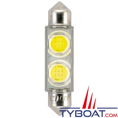 Navette LED 12 Volts - 10 x 41 mm - 2 x 0.5 Watts