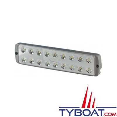 Plafonnier 18 Leds - 800lm - IP68 - blanc froid - 12/24 volts