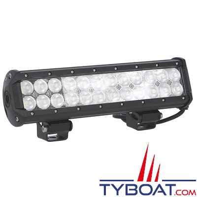 GENOIS - Projecteur barre 24 Leds 5400 Lumens 10 à 30 Volts 72W étanche IP67