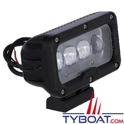 Projecteur de recherche 4 Leds 40 Watts 9 à 60 Volts DC 2500 Lumens IP67