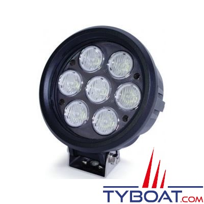 Projecteur de recherche 7 Leds 70 Watts 9 à 60 Volts DC 5000 Lumens IP67