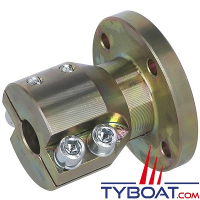 Tourteau YANMAR à pince en acier EN32B - arbre Ø22mm - plateau Ø100mm