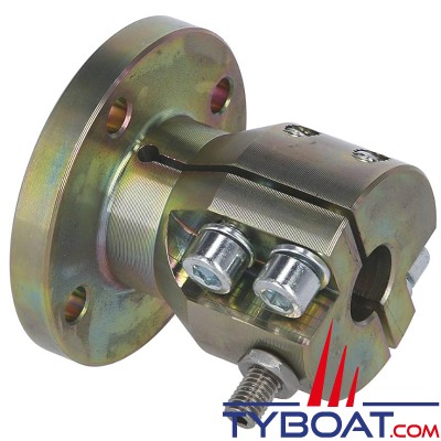 Tourteau YANMAR à pince en acier EN32B - arbre Ø22mm - plateau Ø100mm