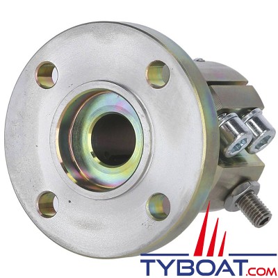 Tourteau YANMAR à pince en acier EN32B - arbre Ø22mm - plateau Ø100mm