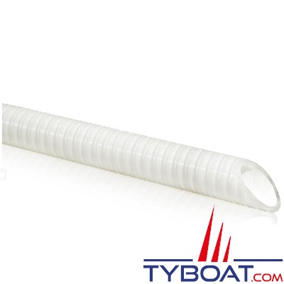 Tuyau polyethylene W.C anti odeur - Diamètre 25*34 Millimètres - Blanc crème - Vendu au mètre