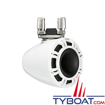 Kicker - 2 Haut-parleurs cône 11'' - KMTC 300W LED - Blanc - Montage barre