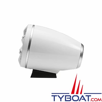 Kicker - 2 Haut-parleurs cône 6.5'' - KMFC 65W LED - Blanc - Montage à plat