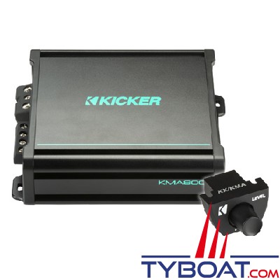 Kicker - Amplificateur marine - Série KMA -  1 canal - 800 watts RMS