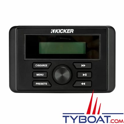 Kicker - Source audio multimédia KMC3 - AM/FM/Bluetooth/USB - 4 x 25W Rms