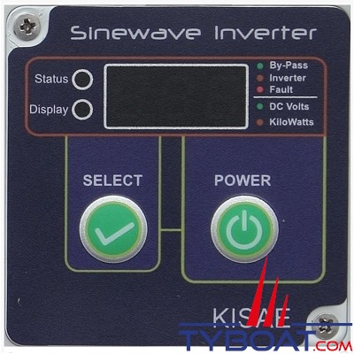 Kisae - Convertisseur Pur Sinus 12/24 Volts CC - 230 Volts AC - 2000 Watts - Relais de transfert 16A intégré