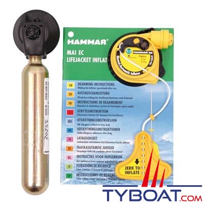 HAMMAR - Kit recharge MA1 EC 33 gr - pour gilet hydrostatique 150N.