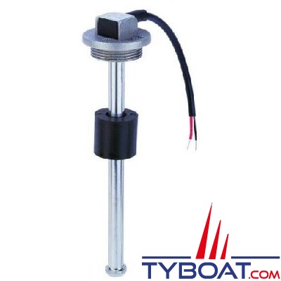 Kus - Jauge inox de niveau eau/carburant à flotteur - 12/24V - SAE ou à visser 