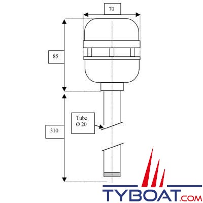 LCJ Capteurs - Girouette anémomètre à ultrasons CV3F - 24 Volts NMEA0183