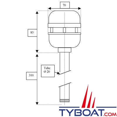 LCJ Capteurs - Girouette anémomètre à ultrasons CV3F - 24 Volts NMEA0183