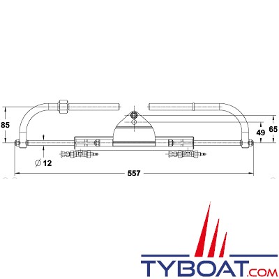 Lecomble & Schmitt - Kit direction hydraulique LS80 PRO pour moteurs hors-bord jusqu'à 80 CV