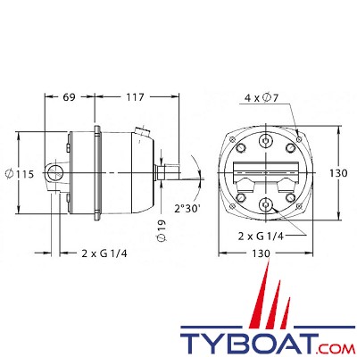 Lecomble & Schmitt - Pompe hydraulique HB 26-CAR cylindrée 26cm3/t