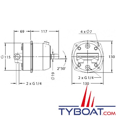 Lecomble & Schmitt - Pompe hydraulique HB 30-CAR cylindrée 29cm3/t