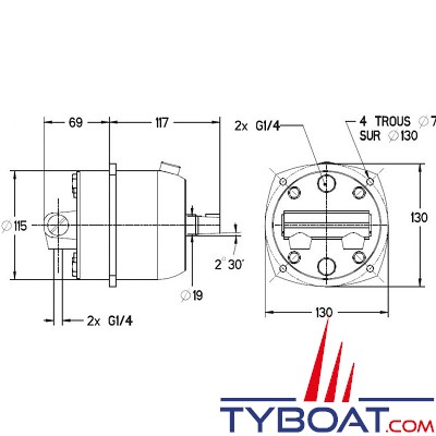 Lecomble & Schmitt - Pompe hydraulique HB 40-CAR cylindrée 40cm3/t