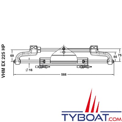 Lecomble & Schmitt - Kit 2203351 direction hydraulique LS225 PRO pour hors-bord jusqu'à 225 cv