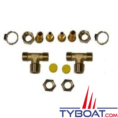 Lecomble & Schmitt - Kit raccords hydrauliques G1/4 tuyau Ø 12mm 
