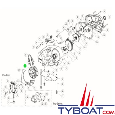 Lewmar - Barbotin pour guindeau Pro-Series 1000 - Chaine Ø 6 mm