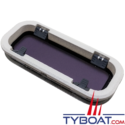 Lewmar - Hublot standard blanc ouverture taille 2 176x425mm.